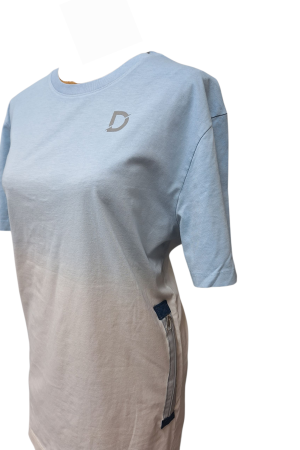 3 point sensory fidget t-shirt adult Dip Dye